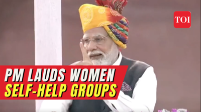 Two crore 'Lakhpati Didis', drone training for self-help groups: PM Modi's Nari Shakti pitch on I-Day