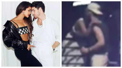 Priyanka Chopra and Nick Jonas kiss backstage amid concert – watch video