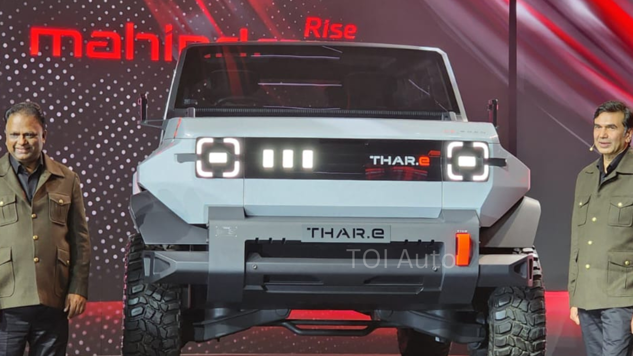 Mahindra Thar.e: Mahindra Thar.e unveiled: Electric SUV's features ...