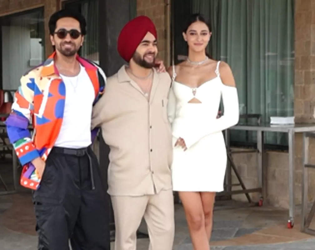 
Ayushmann Khurrana and Ananya Panday and Manjot Singh promote their movie ‘Dream Girl 2’
