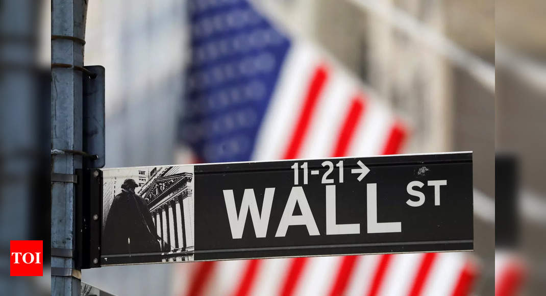 US stocks: Wall Street ends lower after Fed minutes cloud outlook for rates – Times of India