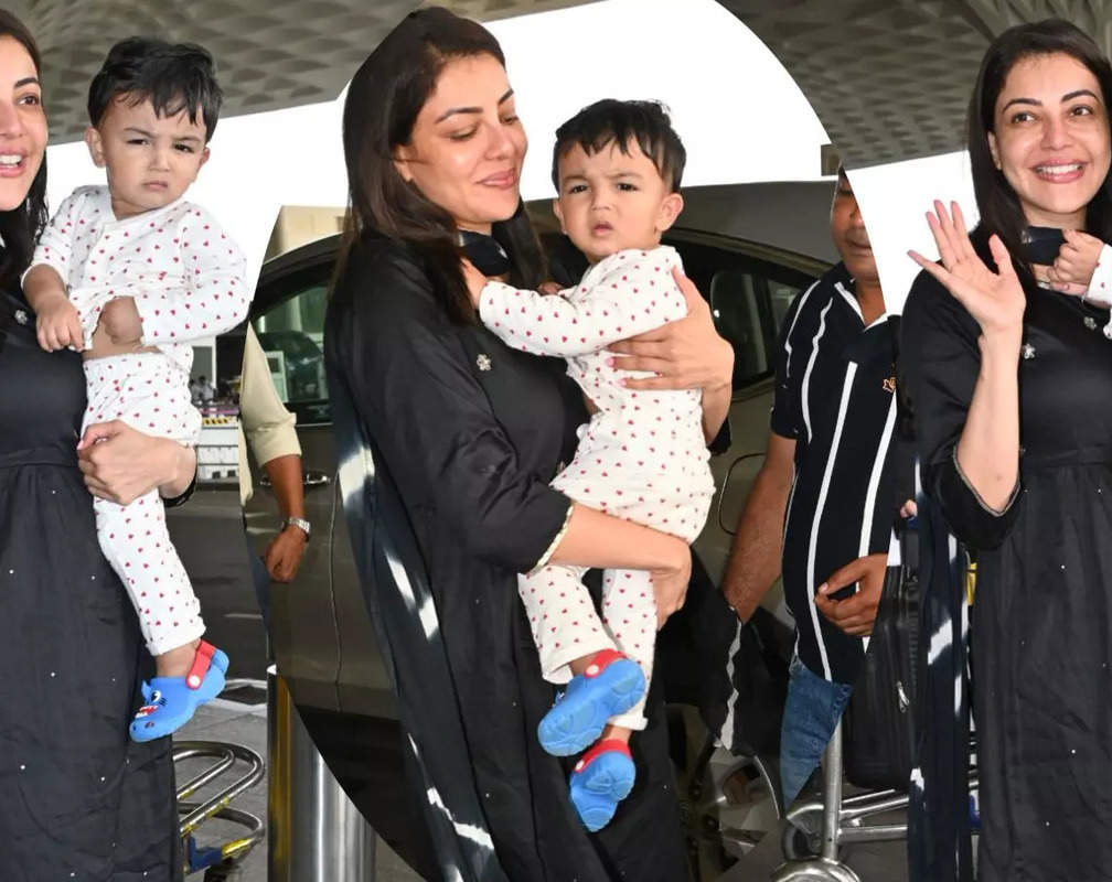 
Cuteness overload! Kajal Aggarwal's little son Neil grabs all the attention as the mother-son duo gets papped at airport
