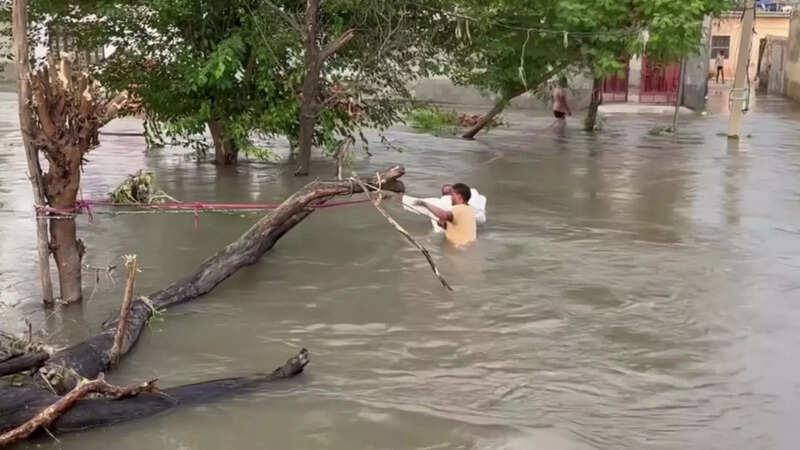 Locals in Punjab’s Rupnagar witness flood-like situation