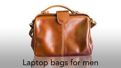 17 Inch Brown Designer Leather Laptop Bags