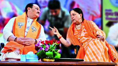 Ex-CM Vasundhara Raje missing from 2 BJP panels for Rajasthan polls