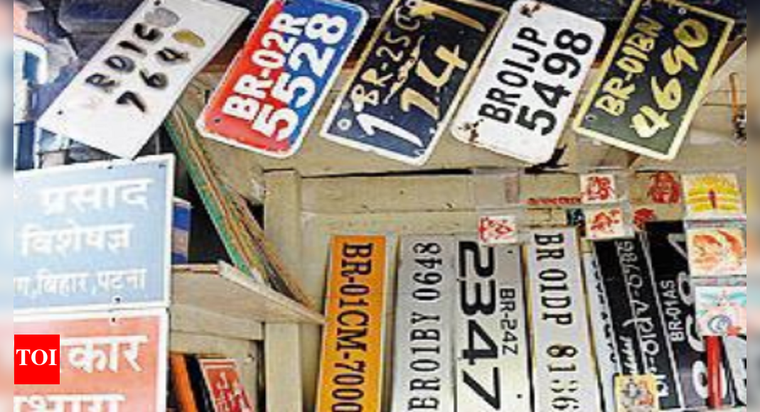 Change fancy, fake number plates or face action Patna News Times of