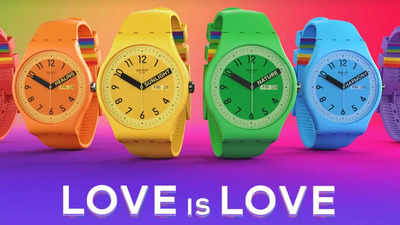 Swatch rainbow watch on sale strap