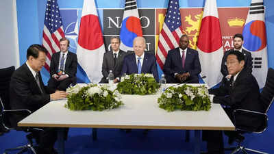 US, South Korea and Japan to agree to crisis consultations at Camp David summit