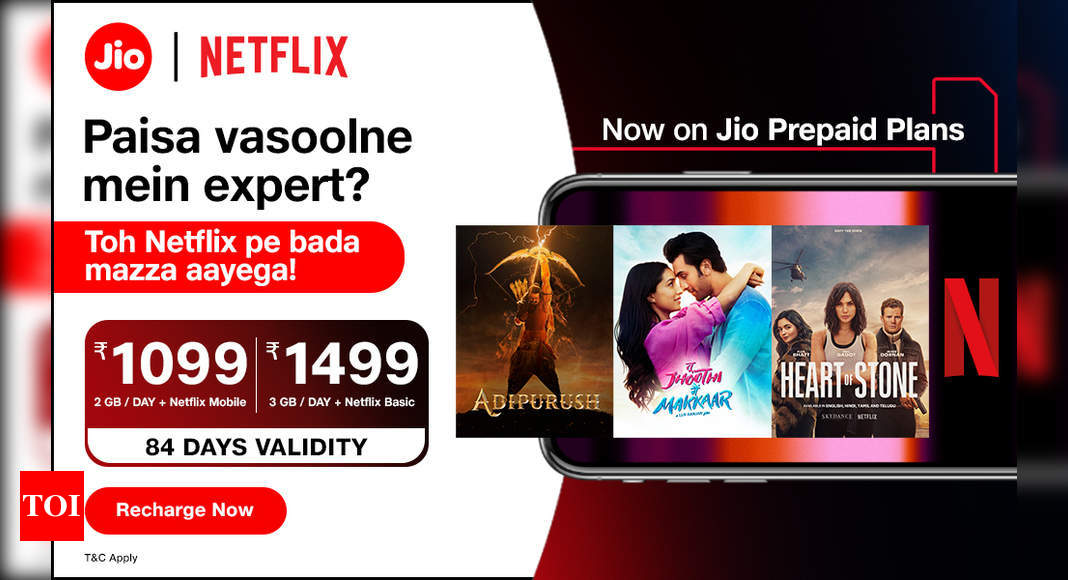 Mobile Plan: Reliance Jio’s new prepaid plans: Free Netflix subscription, unlimited data and other details