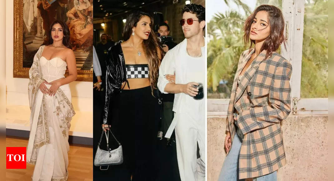 Priyanka Chopra, Nick Jonas, Bhumi Pednekar, Ananya Panday: Best dressed celebs of the week