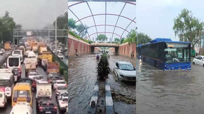 Delhi-NCR rains: Vehicular movement affected in many areas; heavy traffic on Delhi-Jaipur highway
