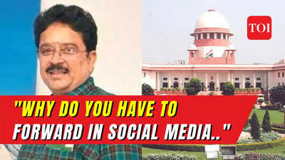 SC says you can't escape liability for forwarding abusive social media posts: Dismisses S Ve Shekhar's plea