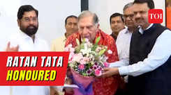 Watch: Ratan Tata conferred with Maharashtra govt’s ‘Udyog Ratna’ award