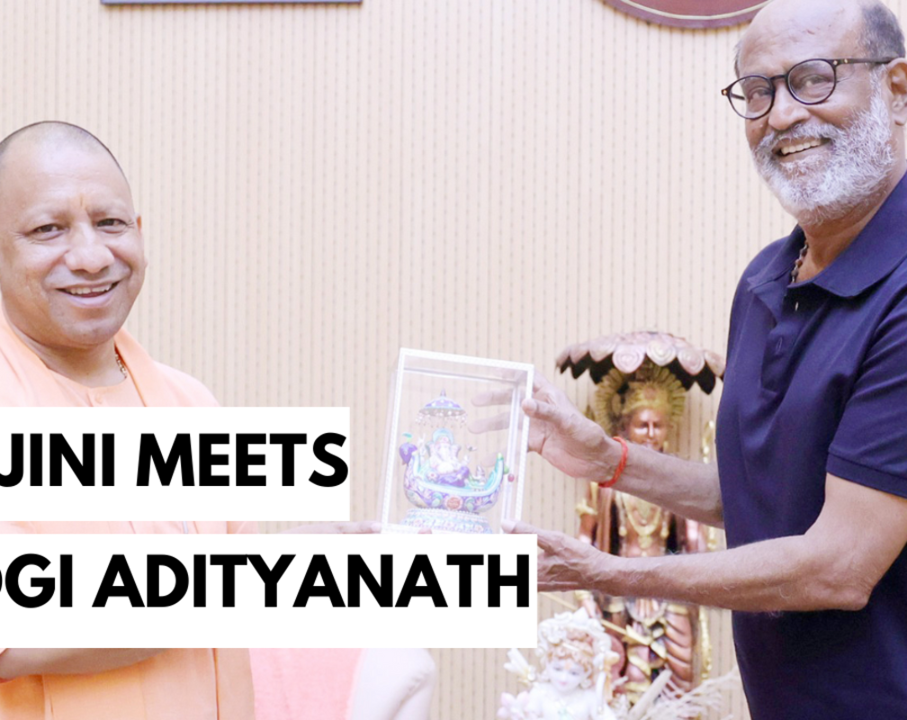 
Actor Rajinikanth meets UP CM Yogi Adityanath at his residence in Lucknow
