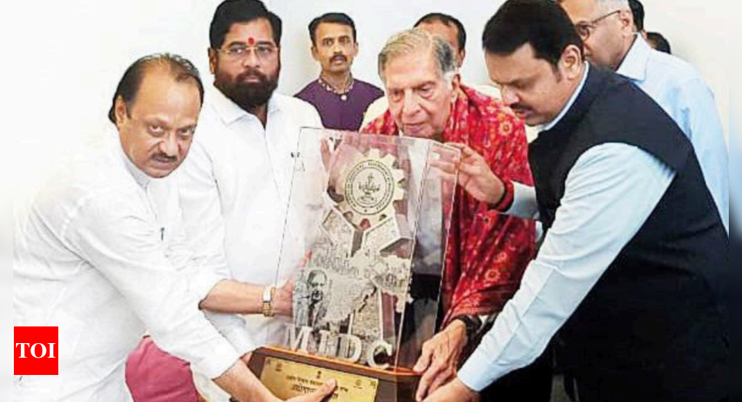 Ratan Tata Honoured With Udyog Ratna Award By Cm Mumbai News Times Of India