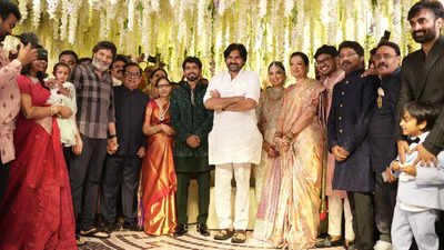 Brahmanandam's son Siddharth ties the knot; Telugu film fraternity unites at the grand reception