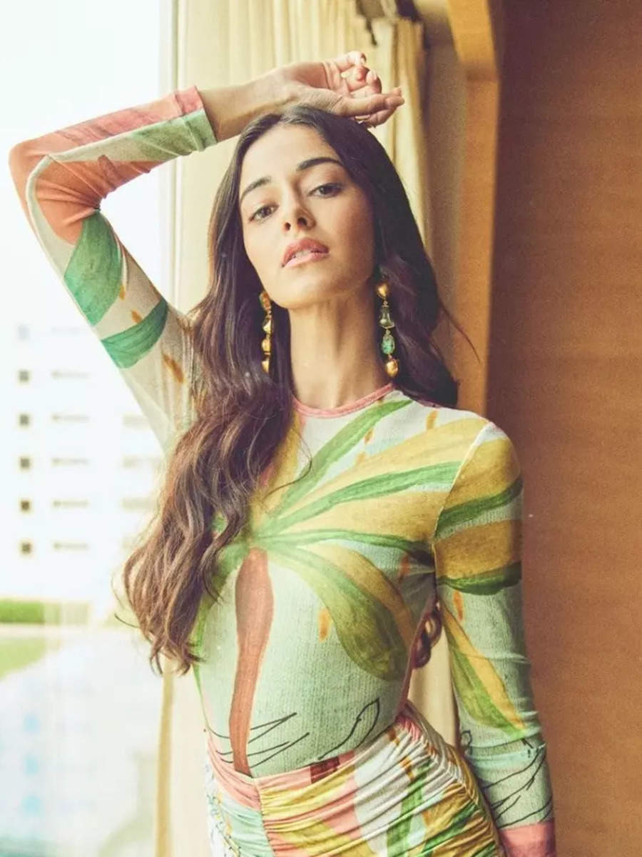 Ananya Panday oozes tropical vibe in a vibrant bodycon skirt set