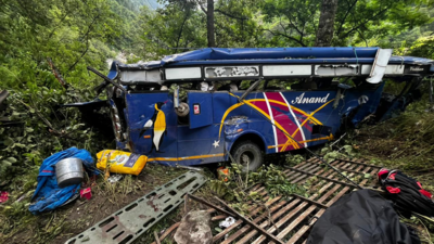 7 pilgrims from Gujarat killed, 28 injured as bus falls into gorge in ...