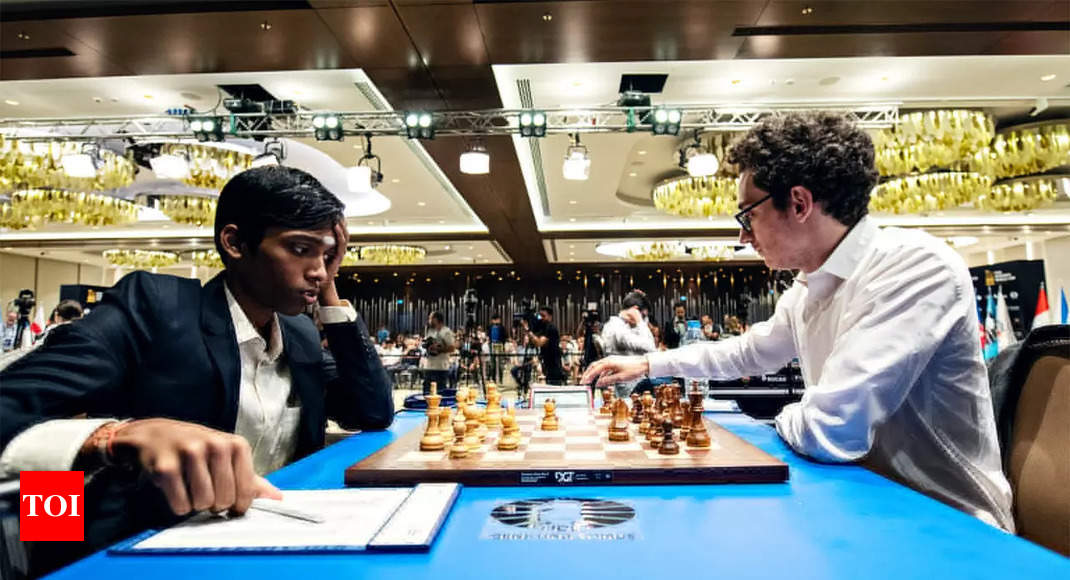 One slip, Praggnanandhaa R vs Fabiano Caruana