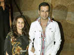Rohit Roy with wife Mansi