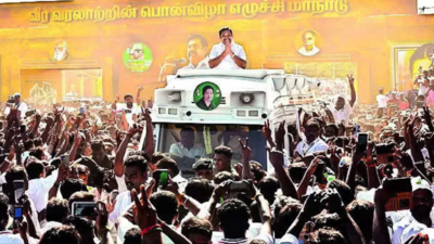 EPS flexes muscles at Madurai rally, 1st as AIADMK general secretary