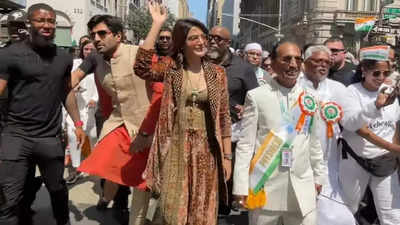 Video: Samantha Ruth Prabhu leads 41st Annual India Day Parade in NYC with pride and joy