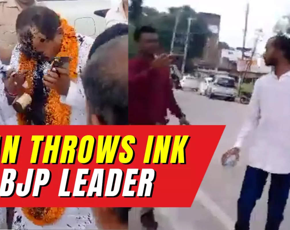 
On cam: Man throws ink at BJP leader Dara Singh Chauhan
