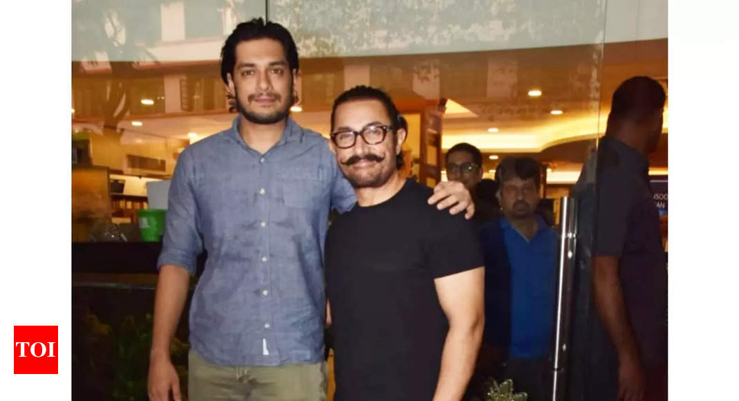 Aamir Khan and son Junaid attend Mansoor Khan's book launch event in ...