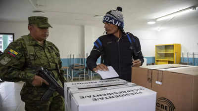 Ecuador first-round vote shows economy and violence are top concerns