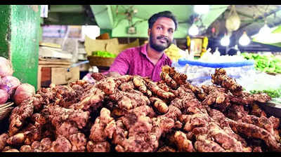Ginger goes the tomato way, Rs 280/kg in Vijayawada market