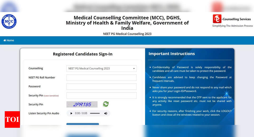 NEET PG Counselling 2023: Round 2 Registration Ends Today On Mcc.nic.in ...