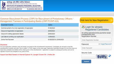 IBPS PO/MT and SO Recruitment 2023: Application date extended to August 28; apply on ibps.in
