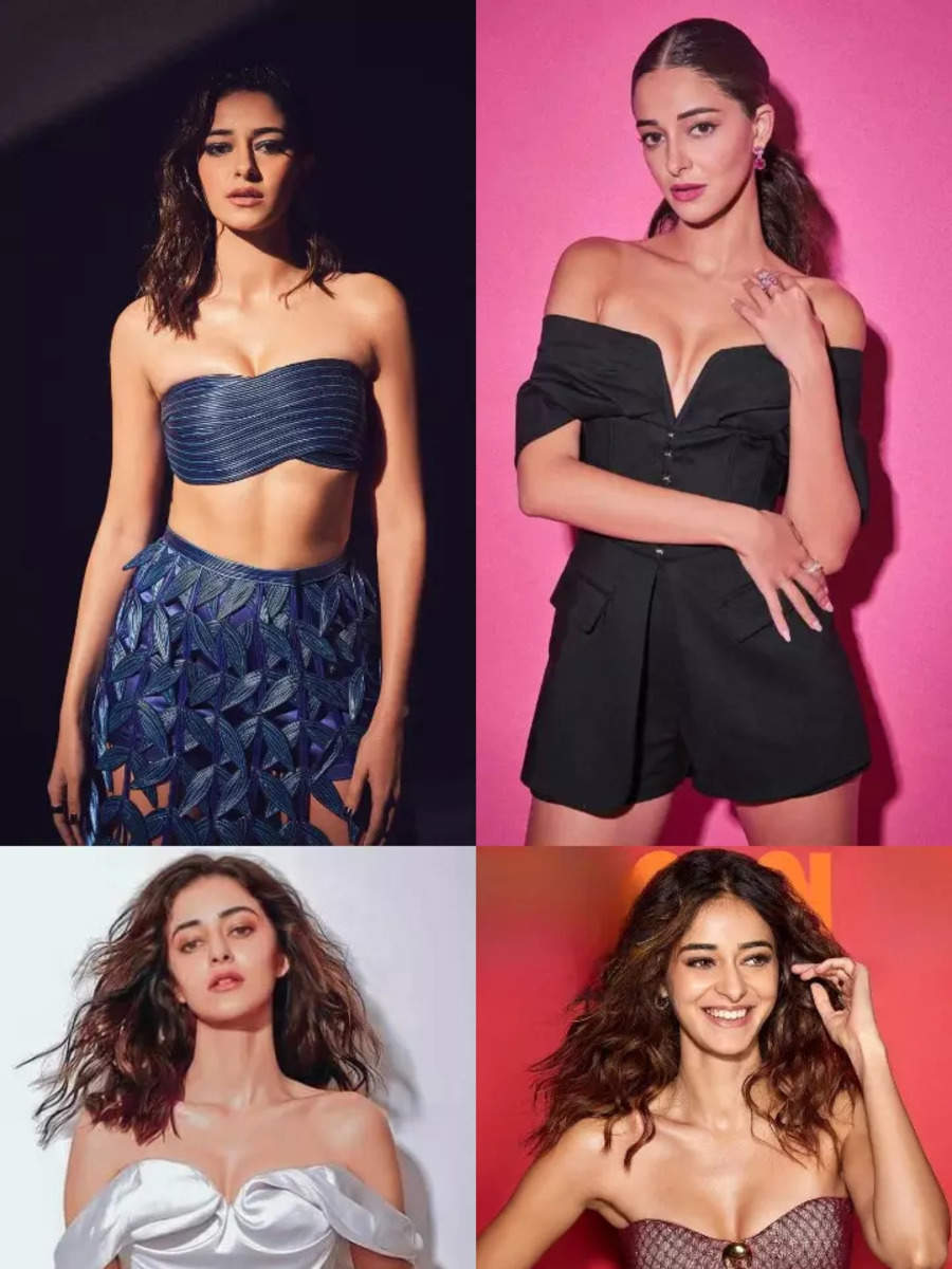 Ananya Pandey S Off Shoulder Dress Diaries Times Of India