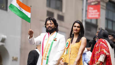 Throwback: Allu Arjun's spectacular grand marshal appearance at India Day Parade 2022