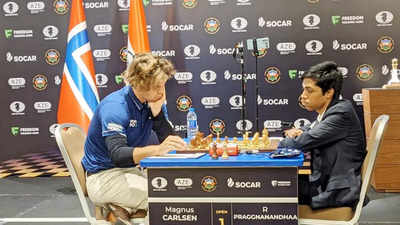 FIDE World Cup: Carlsen and Praggnanandhaa draw in the first game of the  finals