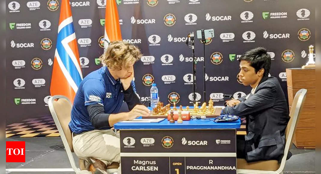 World Cup Chess Final: Praggnanandhaa settles for a draw against Carlsen in  first game