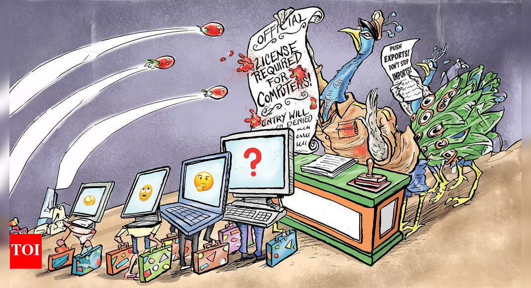 The laptop error | India News - Times of India
