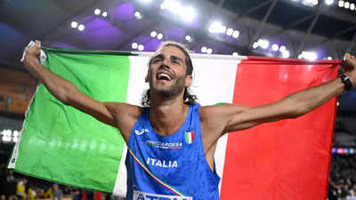 Italian Gianmarco Tamberi wins thrilling world championship high jump final