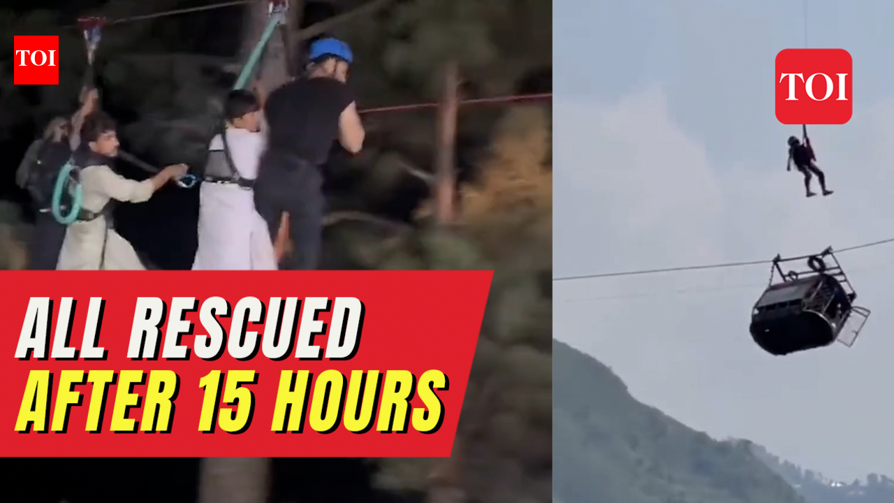 Watch: All 8 passengers trapped in cable car safely rescued after 15 ...