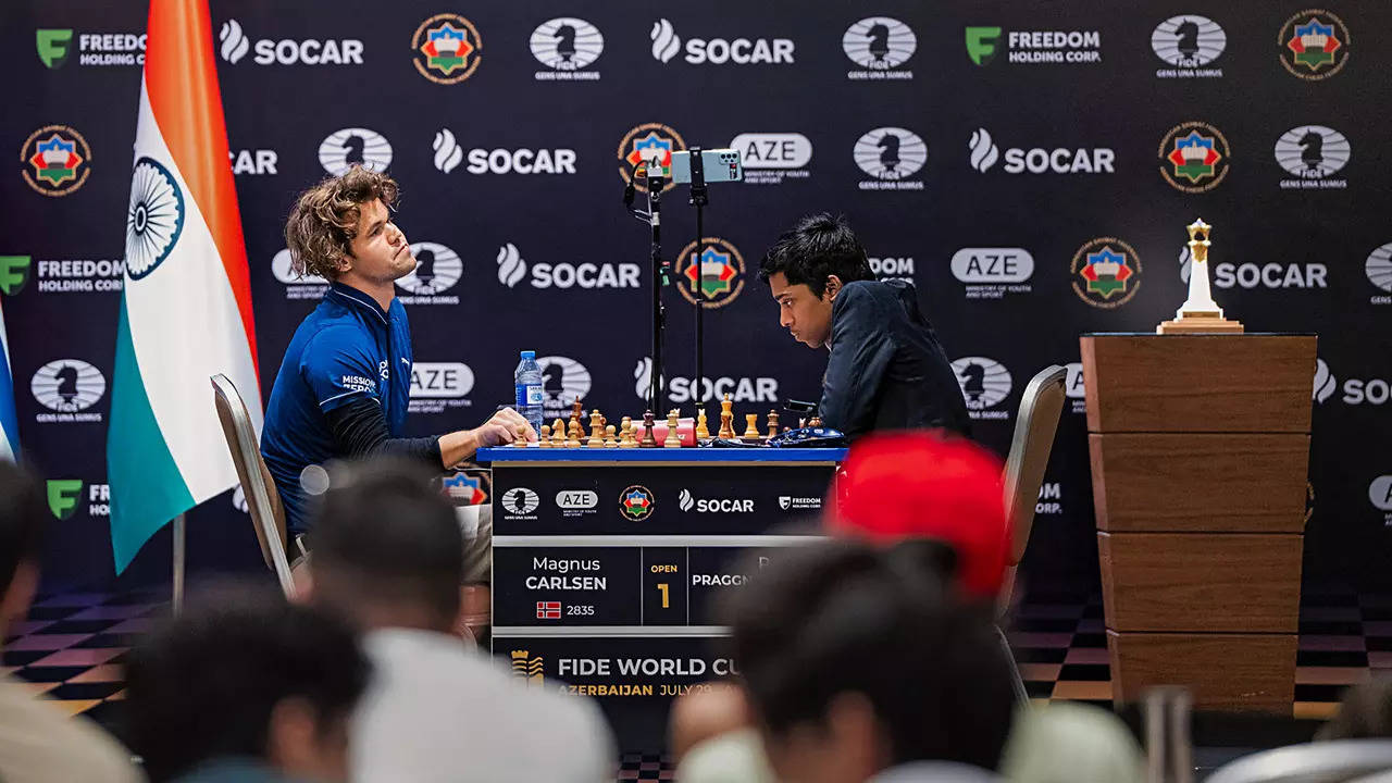 FIDE World Cup: Carlsen and Praggnanandhaa draw in the first game of the  finals