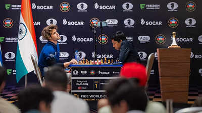 FIDE World Cup final: 1st match of chess tournament between India's  Praggnanandhaa and Norway's Carlsen ends in draw