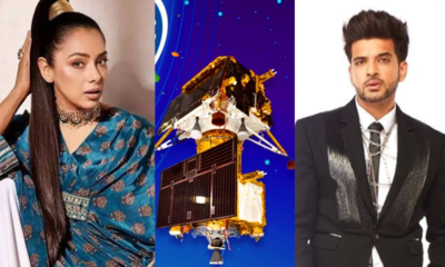 Chandrayaan-3 lands on moon, TV actors Rupali Ganguly, Karan Kundrra and others congratulate ISRO