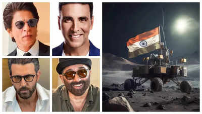 Chandrayaan 3 : Shah Rukh Khan, Akshay Kumar, Hrithik Roshan, Sunny Deol and other celebs congratulate ISRO for historic moon landing