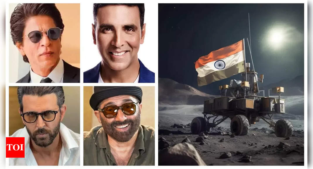 Chandrayaan 3 : Shah Rukh Khan, Akshay Kumar, Hrithik Roshan, Sunny Deol and other celebs congratulate ISRO for historic moon landing | Hindi Movie News