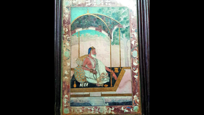 Glass painting abandoned in Mana turns out to be rare portrait of Dharma Raja