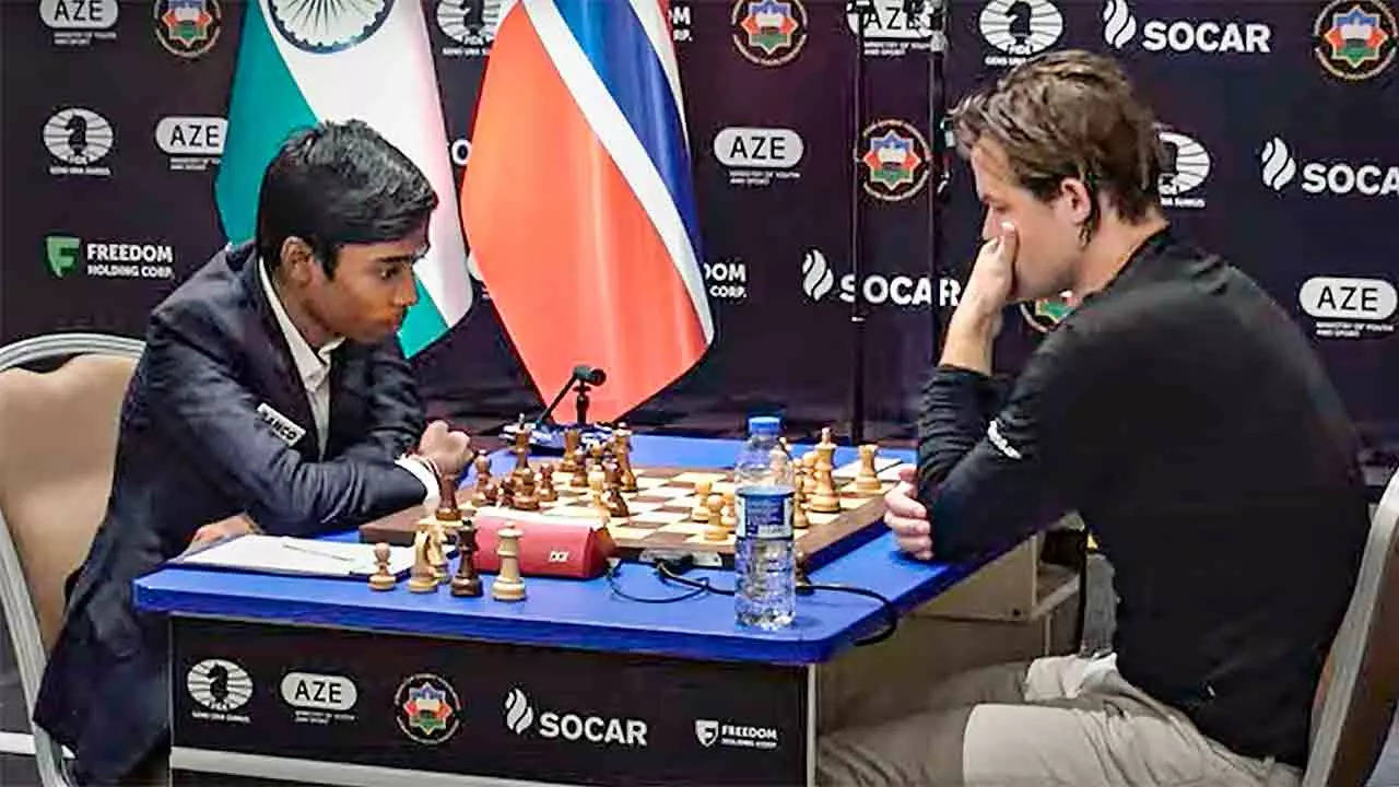 Praggnanandhaa heads into tiebreakers against Caruana after sturdy