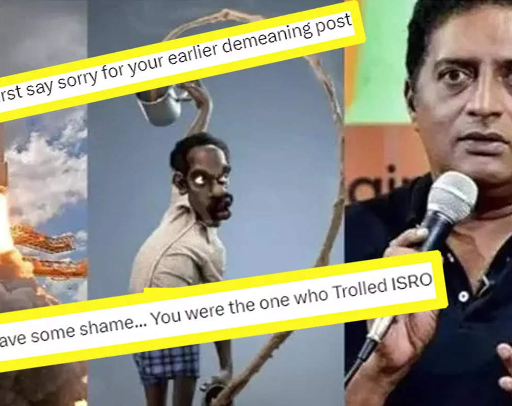 
Prakash Raj gets trolled for congratulating ISRO on the success of Chandrayaan-3 mission; netizen asks him to 'say sorry' for his 'earlier demeaning post'
