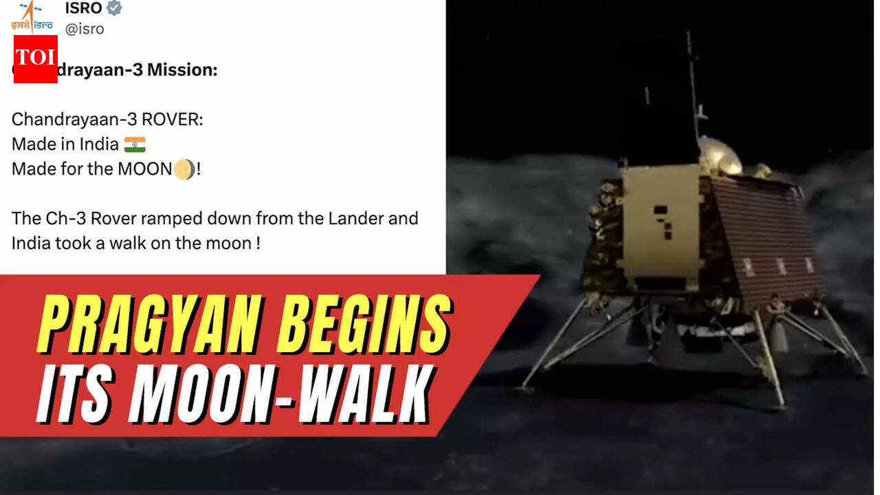 ‘India took a walk on the moon’: Rover Pragyan begins exploring moon’s ...