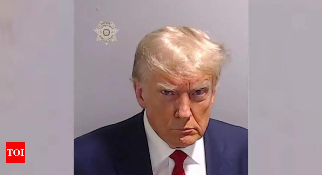 Historic first: Donald Trump’s mug shot taken after Georgia arrest – Times of India