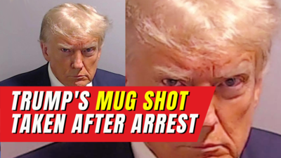 Donald Trump's Surrender: Historic mug shot after arrest makes internet buzz